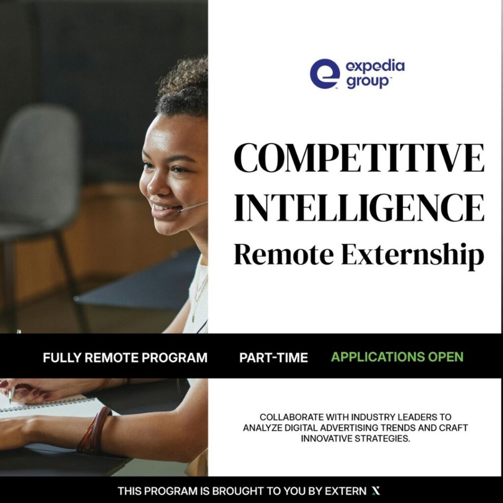 Exciting Opportunity …New Externship Alert! 🌍Expedia Group Digital Advertising Insights Externship